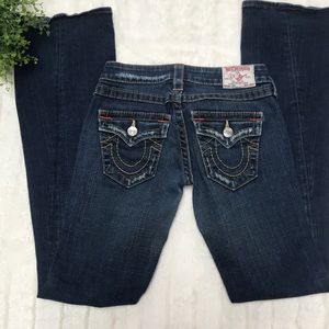 True Religion Joey Dark Wash Flare Jeans